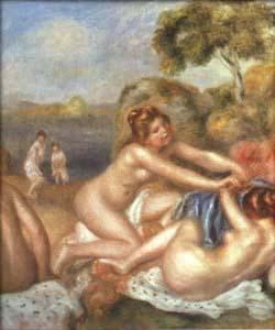 Three Bathers,, Pierre-Auguste Renoir